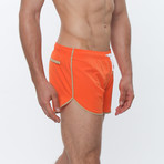 Sprinter Solid Stretch // Orange + Tan (M)