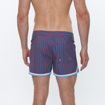 Mykonos Print Stretch // Clipper Pink + Blue (34)