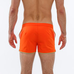 Angeleno Solid Stretch // Orange + Tan (28)