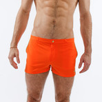 Angeleno Solid Stretch // Orange + Tan (28)