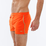 Angeleno Solid Stretch // Orange + Tan (28)