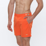 Catalonia Solid Stretch // Orange + Tan (28)