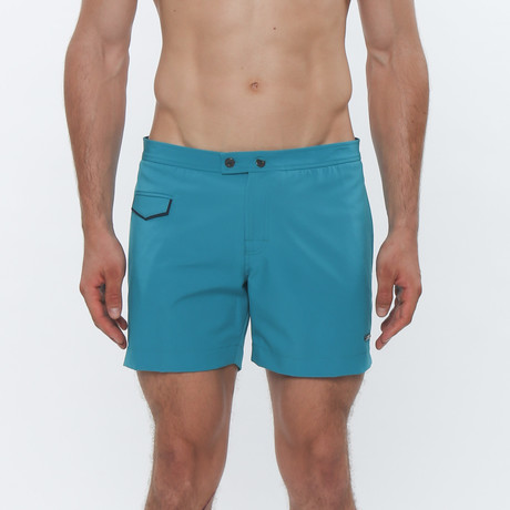 Lido Solid Stretch // Teal + Indigo (28)