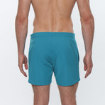 Lido Solid Stretch // Teal + Indigo (30)