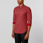 Dot Dress Shirt // Red (XS)