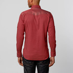 Dot Dress Shirt // Red (XS)