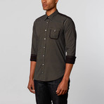 Dot Dress Shirt // Black (XS)