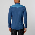 Bold Dress Shirt // Petrol Plaid (XS)