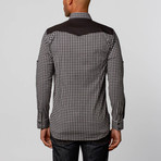 Bold Dress Shirt // Black + Grey Plaid (XS)
