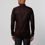 Downtown Dress Shirt // Black + Red (XS)