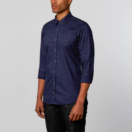 Hagen Dress Shirt // Navy (XS)