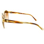 Versace Sunglasses // Gold + Brown Gradient