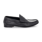 Leather Moccasin // Black (Euro: 45)