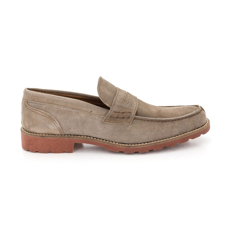 Casual Suede Dress Loafer // Brown (Euro: 40)