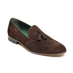 Suede Tassel Moccasin // Dark Brown (Euro: 40)