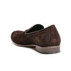 Suede Tassel Moccasin // Dark Brown (Euro: 40)