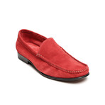 Suede Loafer // Red (Euro: 40)