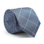 Contrast Squares + Dot Tie // Navy + Gold