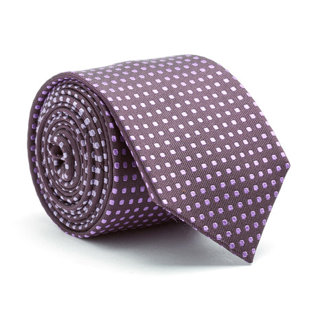 Two-Tone Dot Tie // Purple + Light Purple