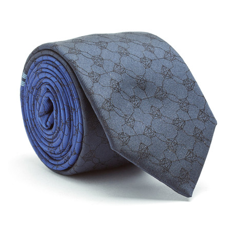 Prism Duotone Stripe Tie // Navy + Blue