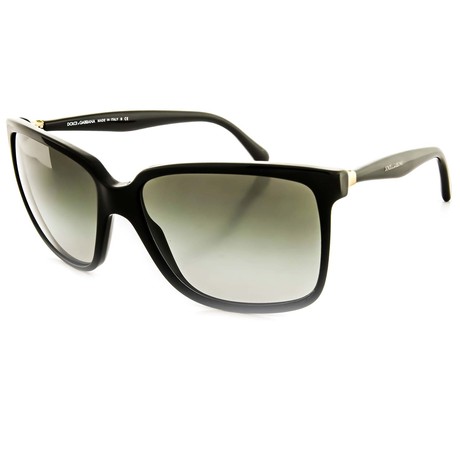 Dolce & Gabbana Sunglasses // Black + Gray Gradient