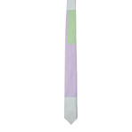 Right Angle Color Block Tie // Light Purple + Light Grey