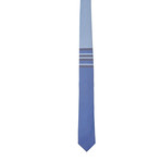 Two Tone Random Stripe Tie // Navy + Blue