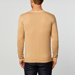 Loft 604 // V-Neck Pullover Sweater // Brown (XL)