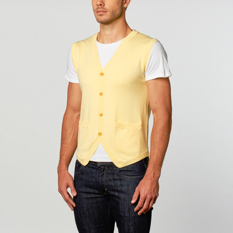 Cashmere Blend Waistcoat // Ivory (S)