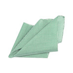 Pocket Square // Green + White Dot