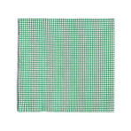 Pocket Square // Green + White Dot