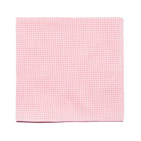 Pocket Square // Pink + White Check