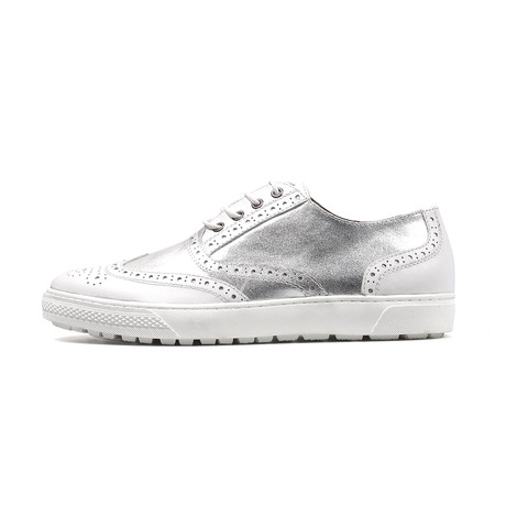 Herilios // Wingtip Sneaker // White (Euro: 39)