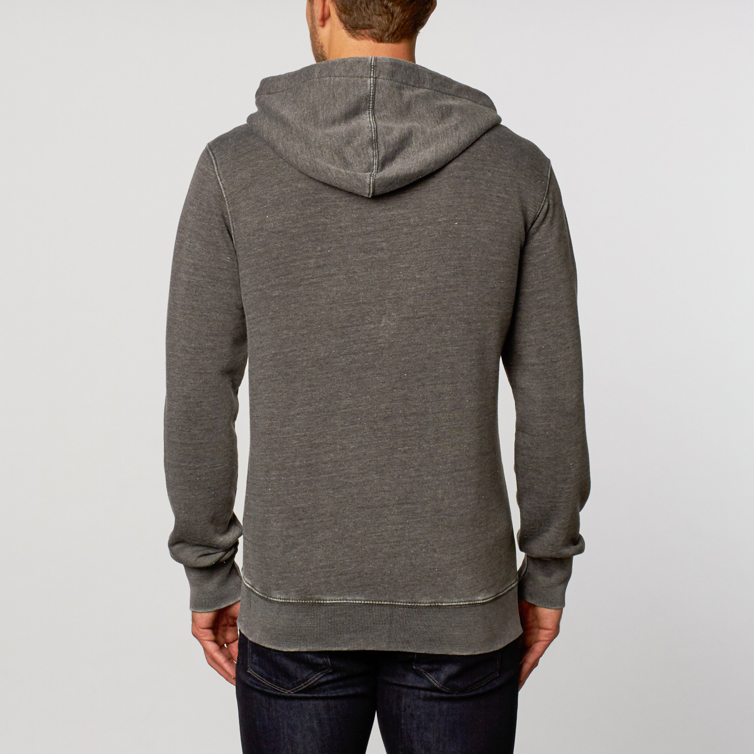 Burnout Fleece Zip Hoodie // Charcoal (S) - Jack of All Trades Clothing ...