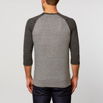 Triblend Crew Neck Raglan // Grey Heather + Onyx Heather (S)