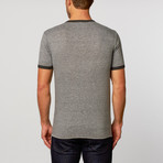 Jack Of All Trades // Triblend Ringer Tee // Grey Heather + Onyx Heather (S)