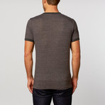 Triblend Ringer Tee // Charcoal Heather + Onyx Heather (XL)