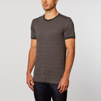 Triblend Ringer Tee // Charcoal Heather + Onyx Heather (M)