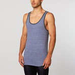 Triblend Ringer Tank // Royal Heather + Indigo Heather (M)