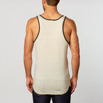 Triblend Ringer Tank // White Heather + Onyx Heather (L)