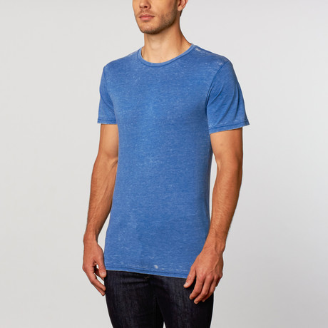 Burnout Crew Neck Tee // Speed Blue Heather (S)