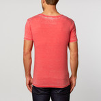 Jack Of All Trades // Burnout Crew Neck Tee // Red Heather (M)