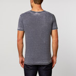 Burnout Crew Neck Tee // Navy Heather (M)