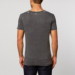 Jack Of All Trades // Burnout V-Neck Tee // Black Heather (M)