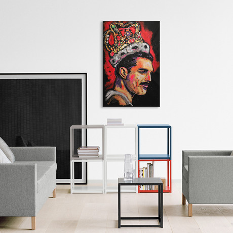 Freddie Mercury Painting 002 (18"W x 26"H x 0.75"D)