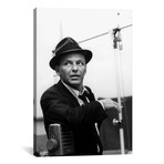 Frank Sinatra Leaning on Microphone (18"W x 26"H x 0.75"D)