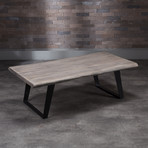 Coffee Table + Metal Legs (Light Brown)