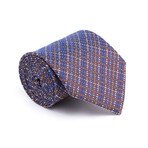 Vintage Hermes Tie // Violet + Blue + Orange Check