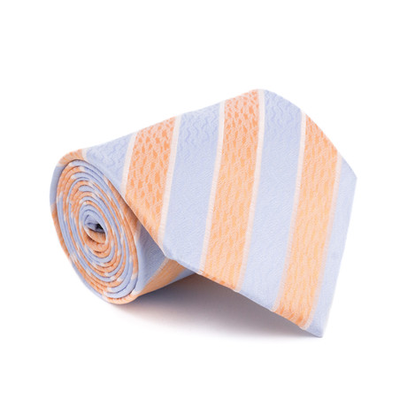 Vintage Hermes Tie // Textured Stripe