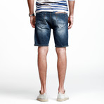 Distress Jean Short // Blue (33)